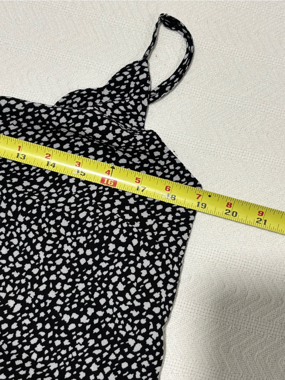 Tahari Black and White Printed Cowl Neck Camisole - Picture 5 of 10